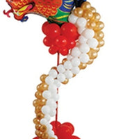 Chinese New Year Curved Balloon Column