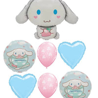 Cinnamoroll Birthday Balloons Bouquet with Helium and Weight