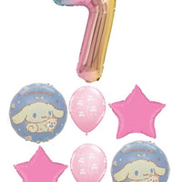 Cinnamoroll Birthday Pick An Age Rainbow Number Balloons Bouquet