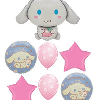 Cinnamoroll Happy Birthday Balloons Bouquet with Helium and Weight