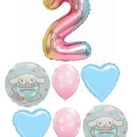 Cinnamoroll Birthday Pick An Age Rainbow Number Balloons Bouquet