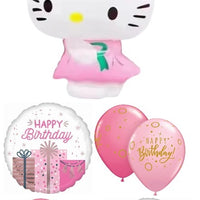 Cinnamoroll Hello Kitty Birthday Balloons Bouquet with Helium Weight