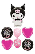 Cinnamoroll Kuromi Birthday Black Pink Balloons Bouquet Helium Weight