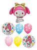 Cinnamoroll My Melody Happy Birhtday Balloons Bouquet Helium Weight