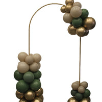 Curved Arch Frame Earth Tone Balloon Clusters