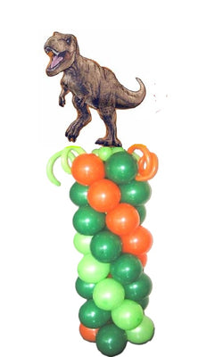 Dinosaur Jurassic Tyrannosaurus Rex Birthday Balloon Column