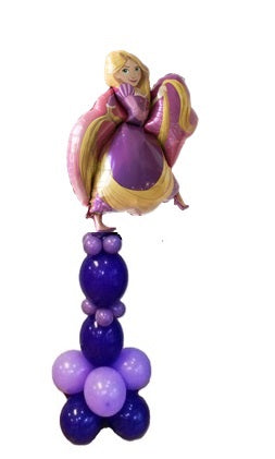 Disney Princess Rapunzel Birthday Balloons Stand Up Helium Weight