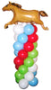 Farm Animals Horse Balloon Column Tower