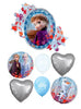 Frozen 2 Anna Birthday Balloon Bouquet with Helium and Weight