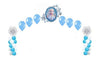 Frozen Elsa Snowflakes Balloon Columns Pearl Arch