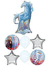 Frozen Nokk Water Spirit Elsa Birthday Balloons Bouquet with Helium