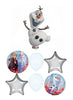 Frozen 2 Olaf Birthday Balloons Bouquet with Helium and Weight