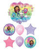 Gabbys Dollhouse Friends Birthday Balloons Bouquet with Helium Weight