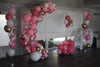 Half Circle Garland Balloon Arch Pinks Confetti Clusters Bouquet Lines