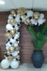 Garland Balloon Arch White Chrome Gold Confetti Black