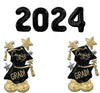 Graduation Black Numbers 2024 Congrats Grad Star Airloonz Balloons