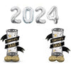Graduation Silver Numbers 2024 Diploma Airloonz Balloons