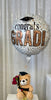 Graduation Tan Plush Bear Rose Flowers Helium Congrats Grad Balloon