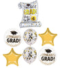 Graduation Diploma You Did It Grad Balloons Bouquet with Helium Weight