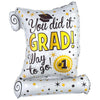 Graduation You Did It Grad Way To Go Diploma Balloons with Helium Weight