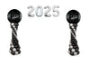 Graduation Balloon Columns 2025 Jumbo Silver Numbers Arch