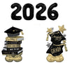 Graduation Black Numbers 2026 Airloonz Books Star Balloons