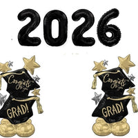Graduation Black Numbers 2026 Congrats Grad Star Airloonz Balloons