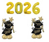 Graduation Gold Numbers 2026 Congrats Star Clusters Airloonz Balloons