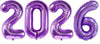 Graduation Jumbo Purple Numbers 2026 with Helium and Weight
