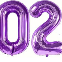 Graduation Jumbo Purple Numbers 2026 with Helium and Weight