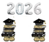 Graduation Silver Numbers 2026 Congrats Grad Books Airloonz Balloons