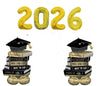 Graduation Gold Numbers 2026 Congrats Grad Book Airloonz Balloons