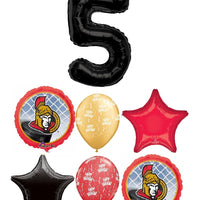 Hockey Ottawa Senators Birthday Pick Age Black Number Balloon Bouquet