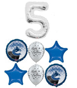 Hockey Canucks Birthday Pick An Age Silver Number Balloon Bouquet