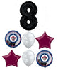 Hockey Winnipeg Jets Birthday Pick Age Black Number Balloon Bouquet