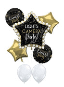 Hollywood Lights Camera Action Party Balloon Bouquet