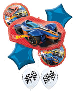 Hot Wheels Birthday Balloon Bouquet with Helium and Weight