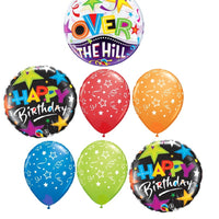 Humour Funny Birthday Over the Hill Balloon Bouquet Helium Weight