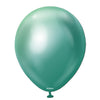 11 inch Kalisan Mirror Green Latex Balloons with Helium and Hi-Float
