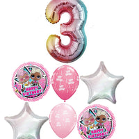 LOL Surprise Pick An Age Number Birthday Balloon Bouquet