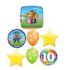 Mario Brothers Bros 10th Birthday Balloon Bouquet with Helium Weight