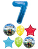 Minecraft Birthday Blue Number Pick An Age Balloon Bouquet