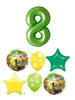 Minecraft Birthday Green Number Pick An Age Balloons Bouquet