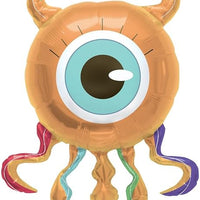 Monsters Eyeball Birthday Balloons with Helium and Weight