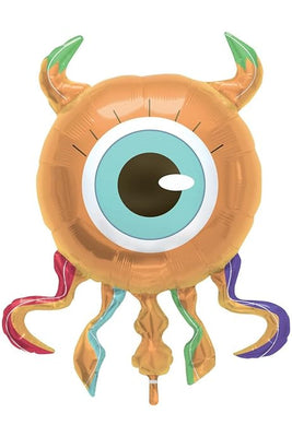 Monsters Eyeball Birthday Balloons with Helium and Weight