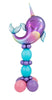 Sea Creatures Narwhal Birthday Balloons Stand Up