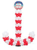 Nautical Anchor Happy Birthday Balloon Column