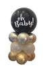 Jumbo Oh Baby Gender Reveal Confetti Pink Blue Balloon Stand Up