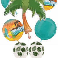 Luau Tropical Palm Tree Beach Party Balloon Bouquet Helium Weight