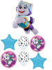 Paw Patrol Everest Balloon Bouquet with Helium and Weight